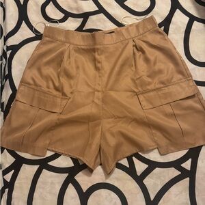 PrettyLittleThing Camel Cargo Shorts